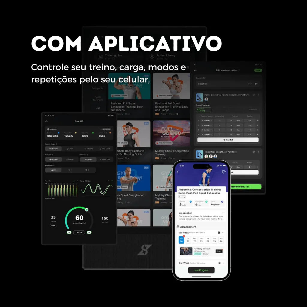 Academia em Casa Multifuncional 8 em 1 com 12 acessórios Bivolt - Com Tela - Imagem 12