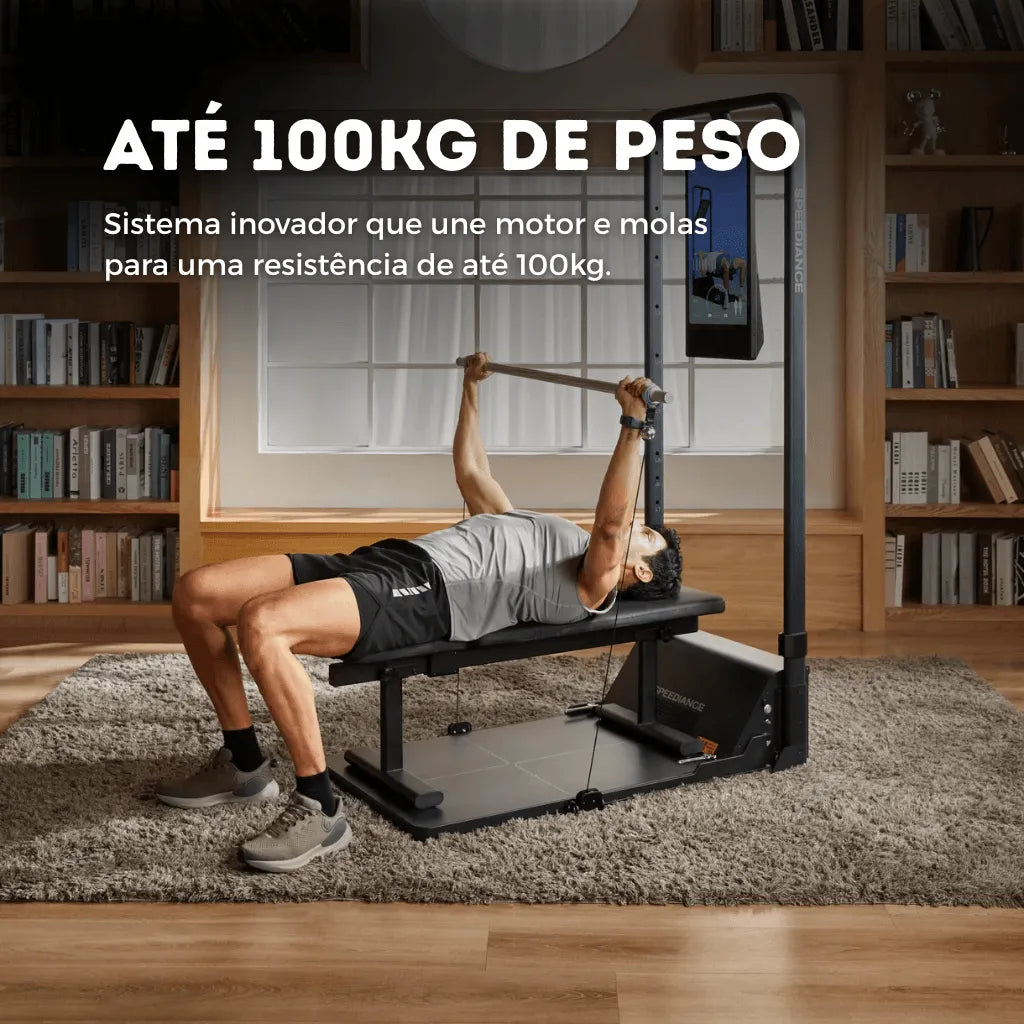 Academia em Casa Multifuncional 8 em 1 com 12 acessórios Bivolt - Com Tela - Imagem 4