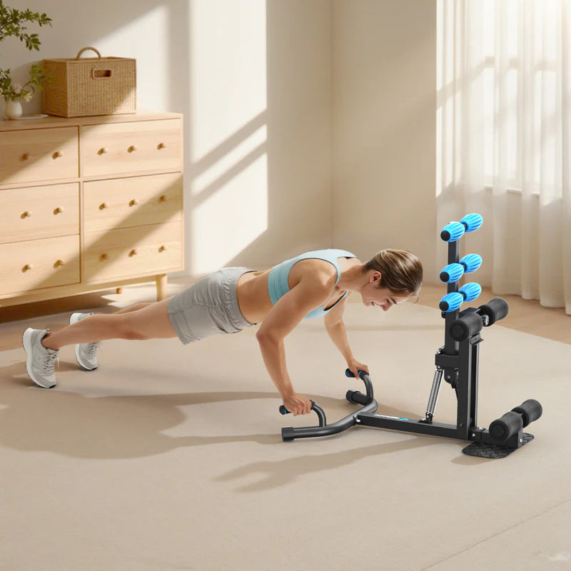 Aparelho Compacto de Agachamento Multifuncional 3 em 1 para Pernas e Glúteos - Preto Azul - Imagem 16