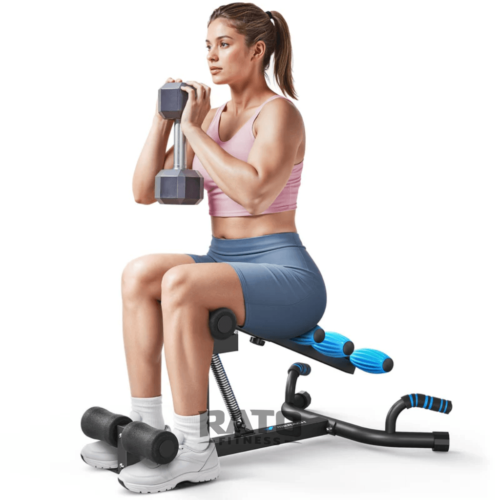 Aparelho Compacto de Agachamento Multifuncional 3 em 1 para Pernas e Glúteos - Preto Azul - Imagem 2