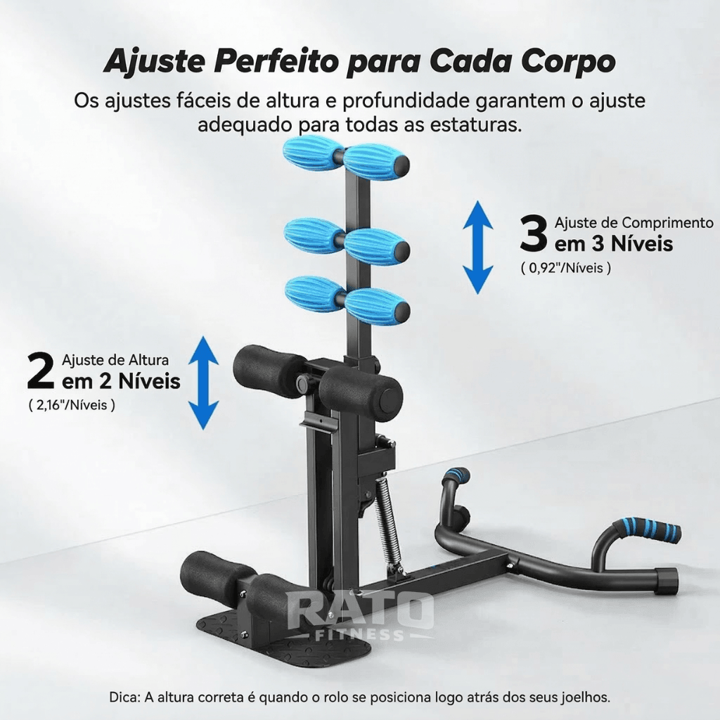 Aparelho Compacto de Agachamento Multifuncional 3 em 1 para Pernas e Glúteos - Preto Azul - Imagem 7