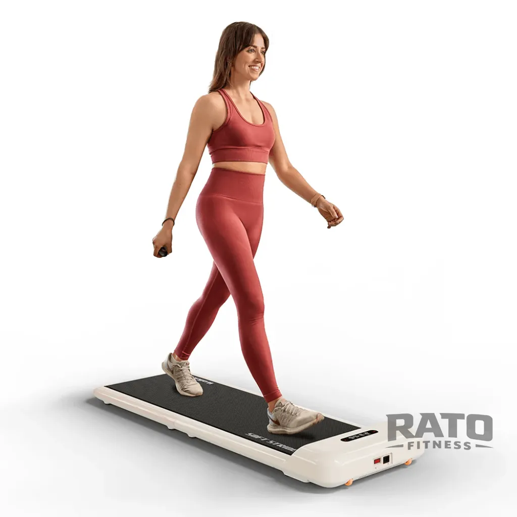 Esteira Portátil Dobrável Compacta Slim - Branco - Imagem 12