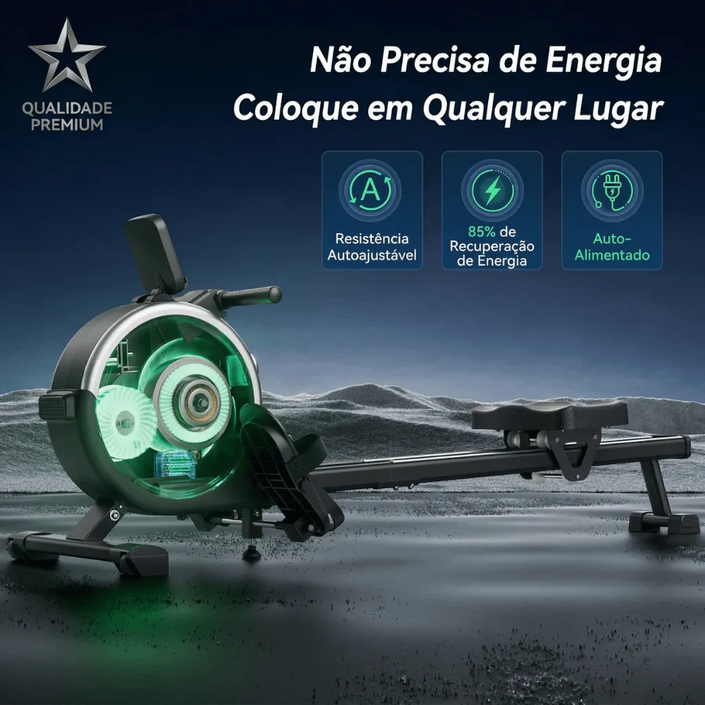 Remo Inteligente Profissional para Treino Completo em Casa - Com tela - Imagem 6