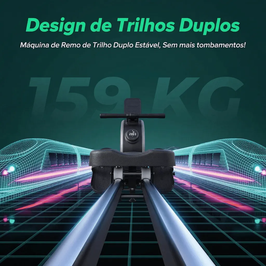 Remo Inteligente Profissional para Treino Completo em Casa - Com tela - Imagem 11