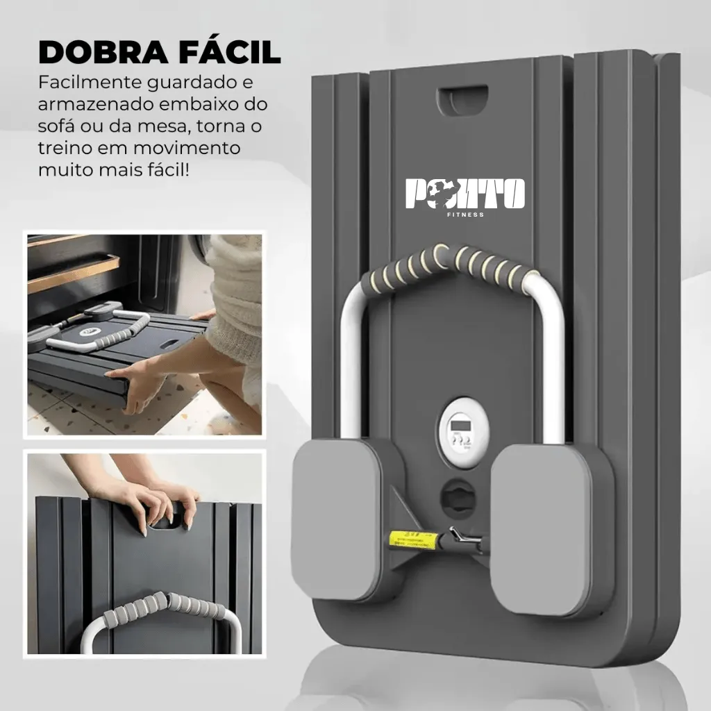 Kit Pilates 8 em 1 Dobrável para Treino Abdominal Core Braços e Pernas - Roxo - Imagem 14