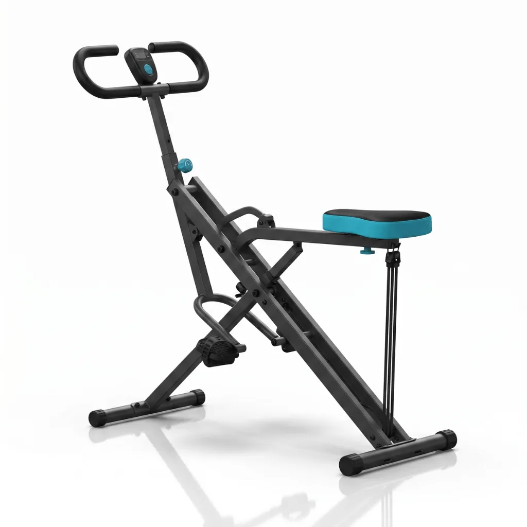 Aparelho Dobrável Squatter Fitness para Treinar em Casa - Azul - Imagem 1