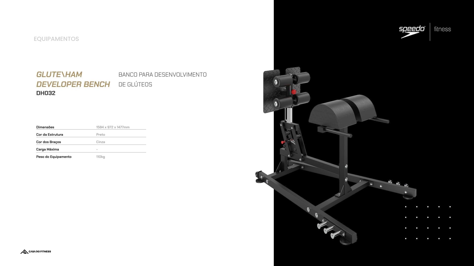 Banco para Desenvolvimento de Glúteos Speedo Exclusiv DH032 - Imagem 1