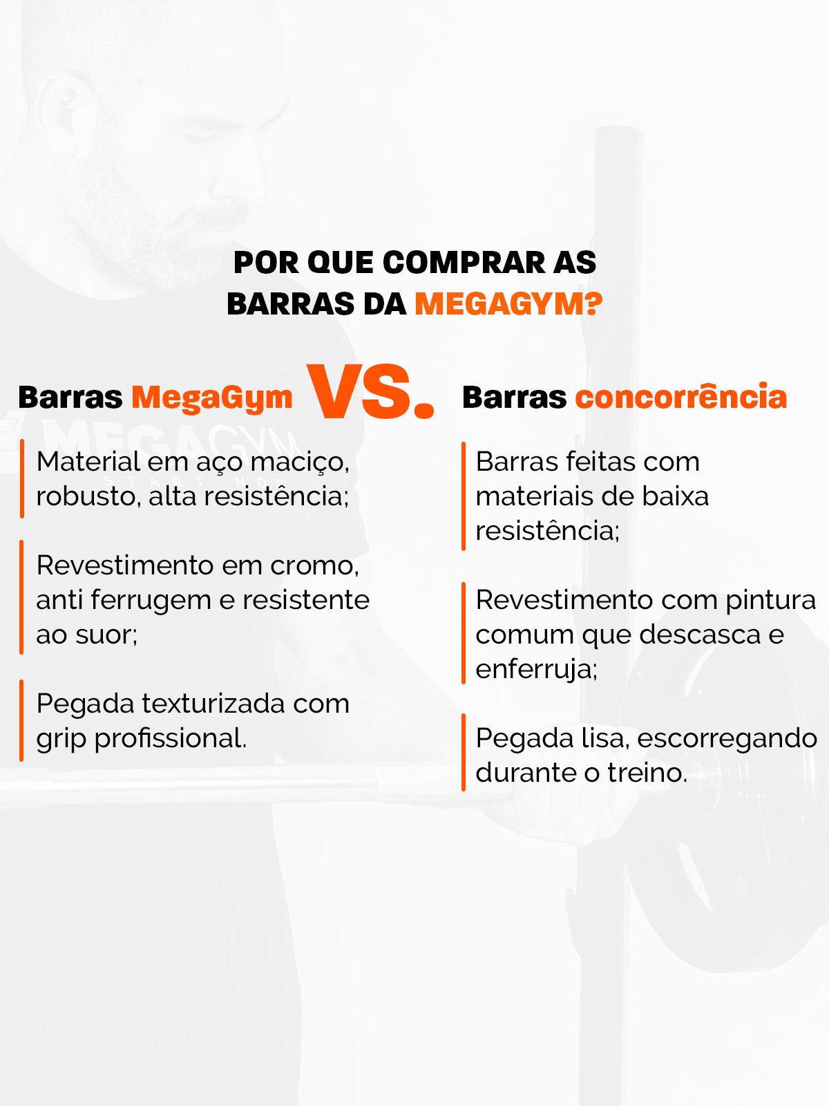 Barra Reta Maciça Cromada 28,57mm - Imagem 9