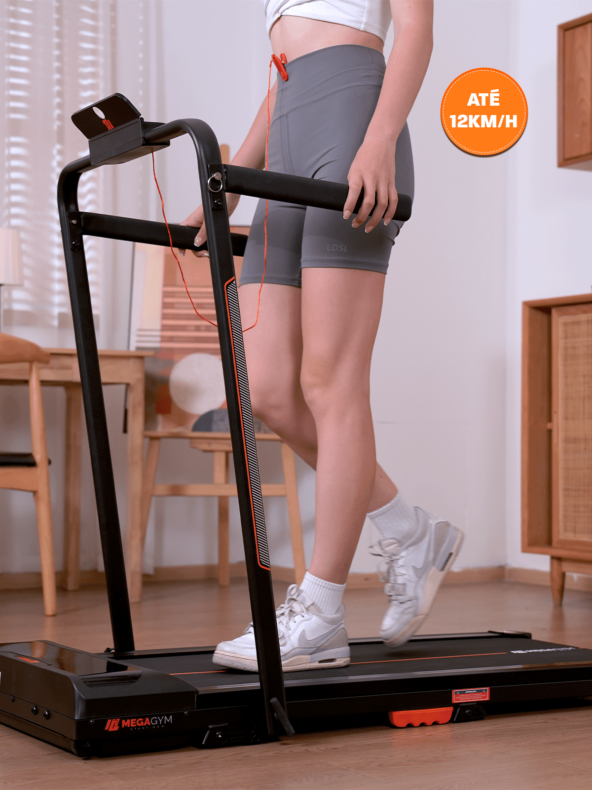 Esteira Ergométrica Elétrica Dobrável Pace Full 12km/h | Motor 2.0 HP | Suporta até 110kg - Imagem 2