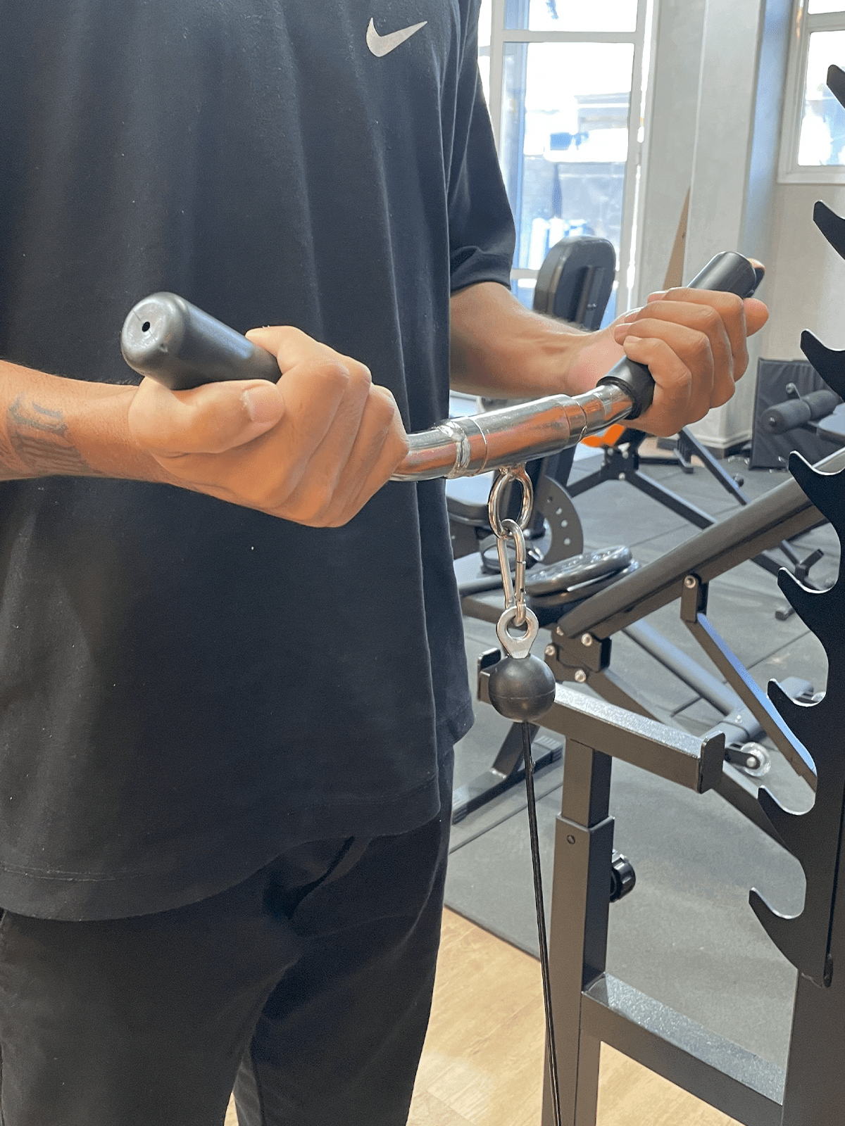 Puxador Pulley Curvado 50 cm Articulado Cromado - Imagem 7