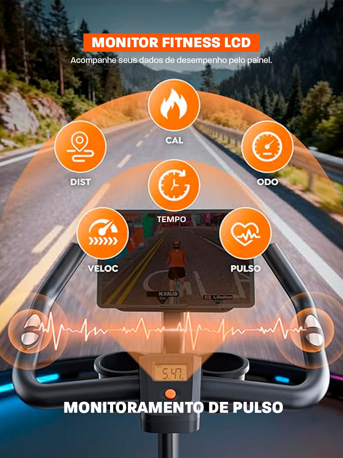 Bicicleta Ergométrica Smart Magnetic 6K | Resistência Magnética Potente | Banco Ultra Soft | Suporta 160 Kg - Imagem 5