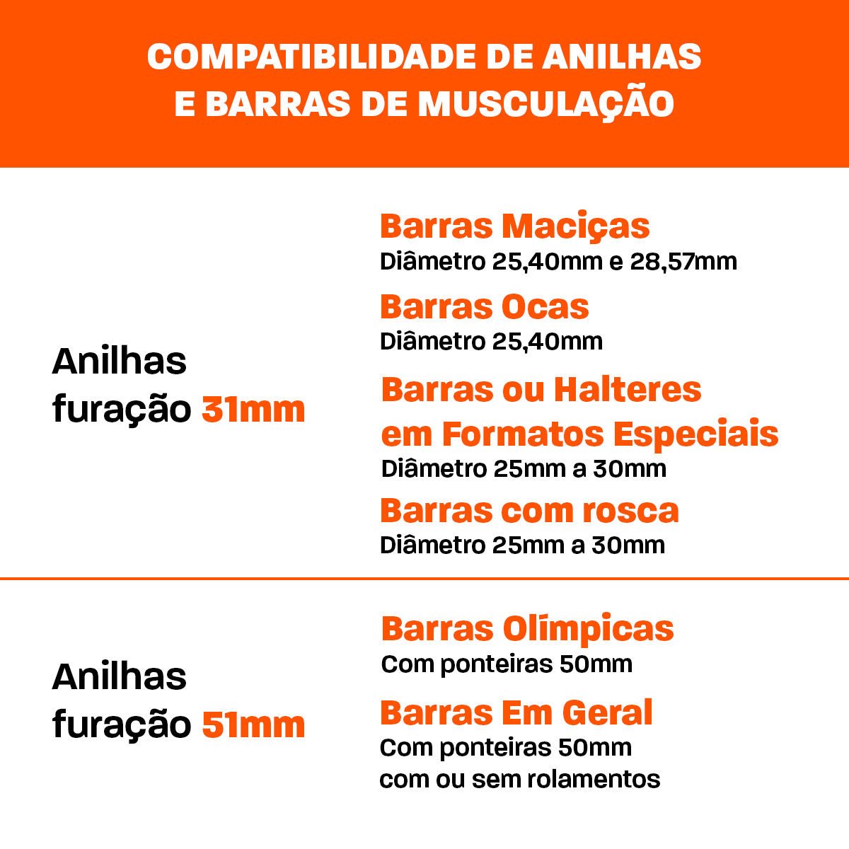 Halter Barra 35cm 28,57mm Maciça Com Presilhas Cromada - Imagem 3