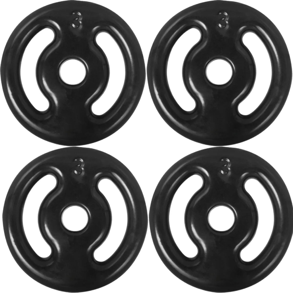 Kit Treino Musculação Par Halter Maciço + 20kg Anilha Emborrachada - Imagem 7