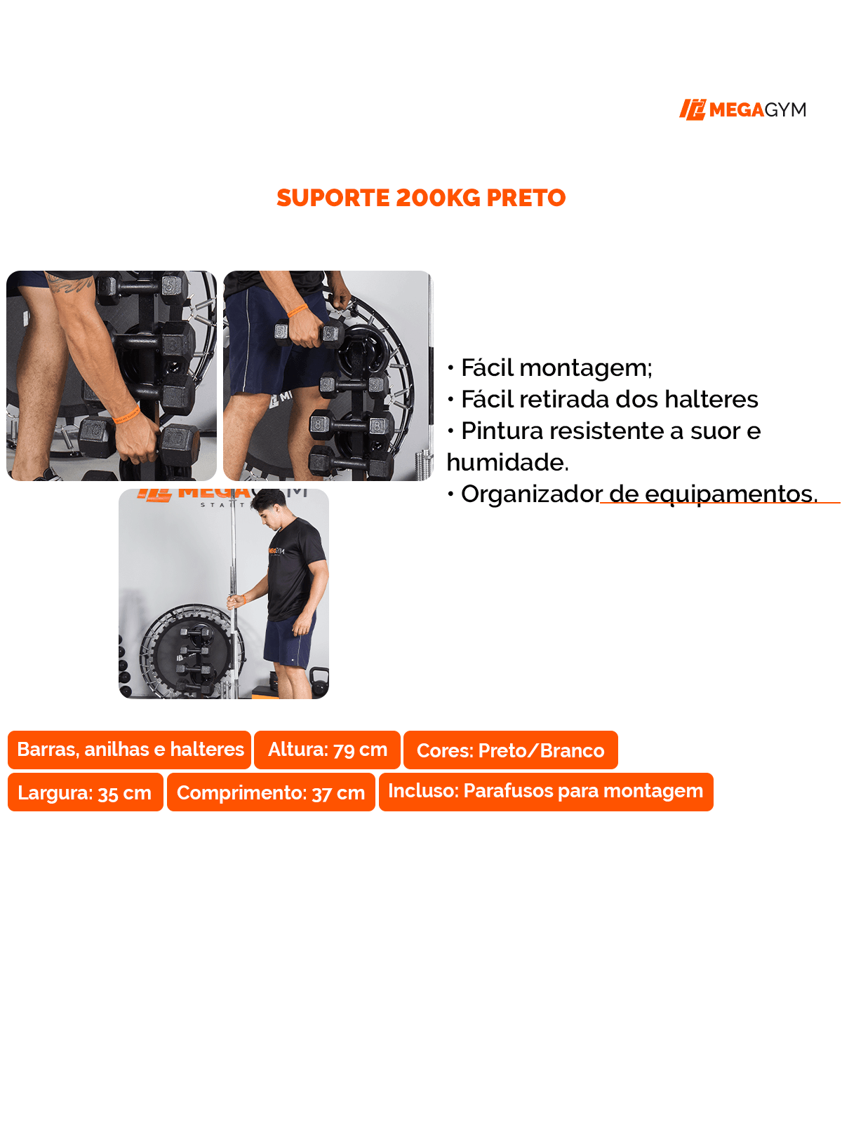 Suporte Expositor De Anilhas Barras E Halteres - Imagem 4