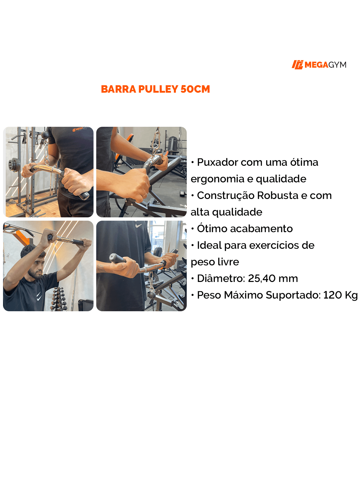 Puxador Pulley Curvado 50 cm Articulado Cromado - Imagem 4