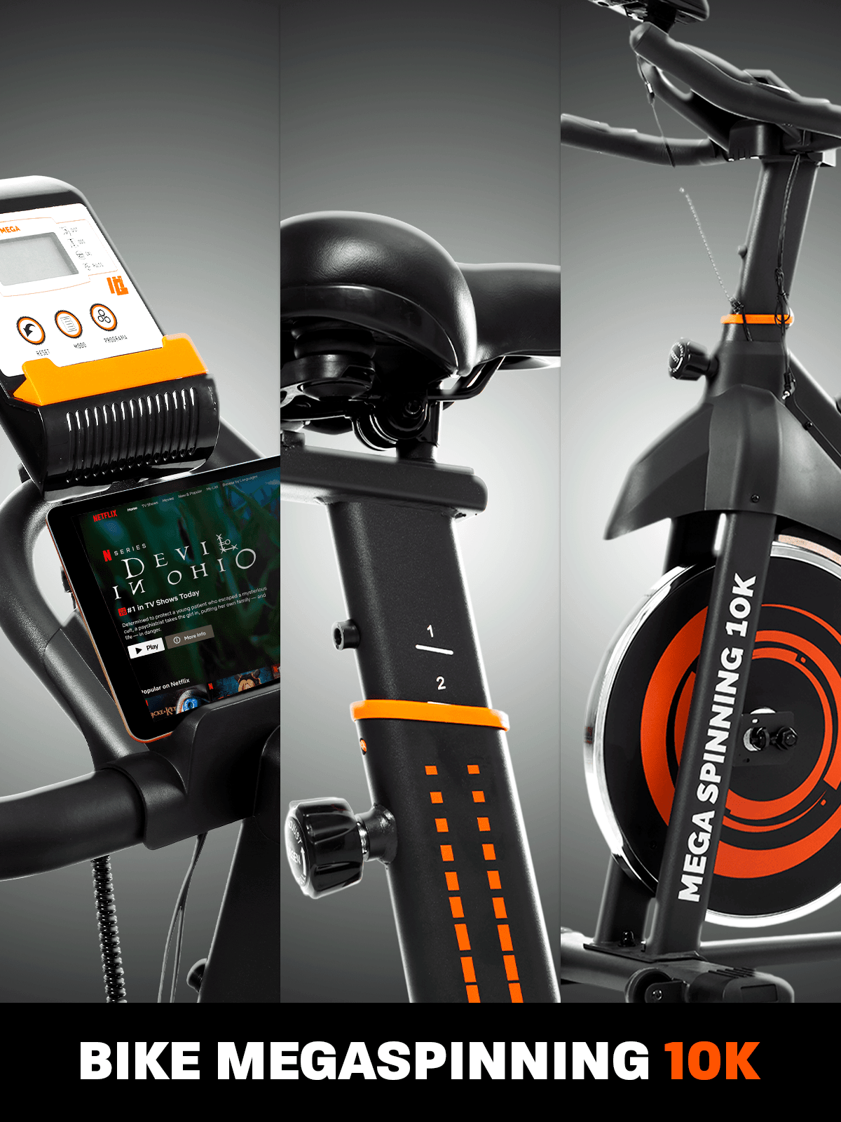 Bicicleta Ergométrica Bike Mega Spinning 10K - Imagem 17