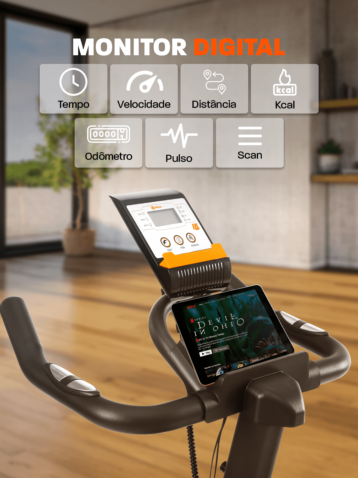 Bicicleta Ergométrica Bike Mega Spinning 10K - Imagem 4