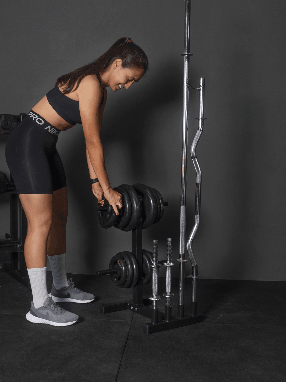 Suporte Profissional P/ Barras E Anilhas 300kg - Imagem 5