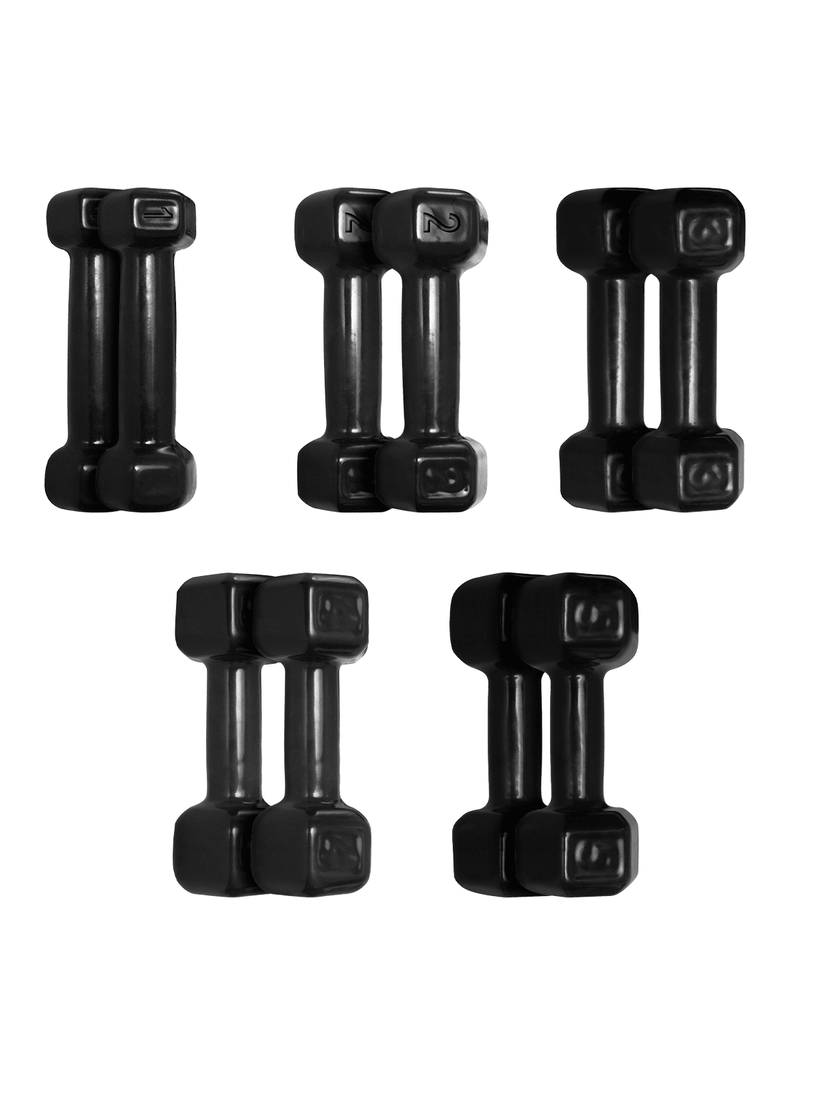 Halter Dumbbell Sextavado Emborrachado - Imagem 15