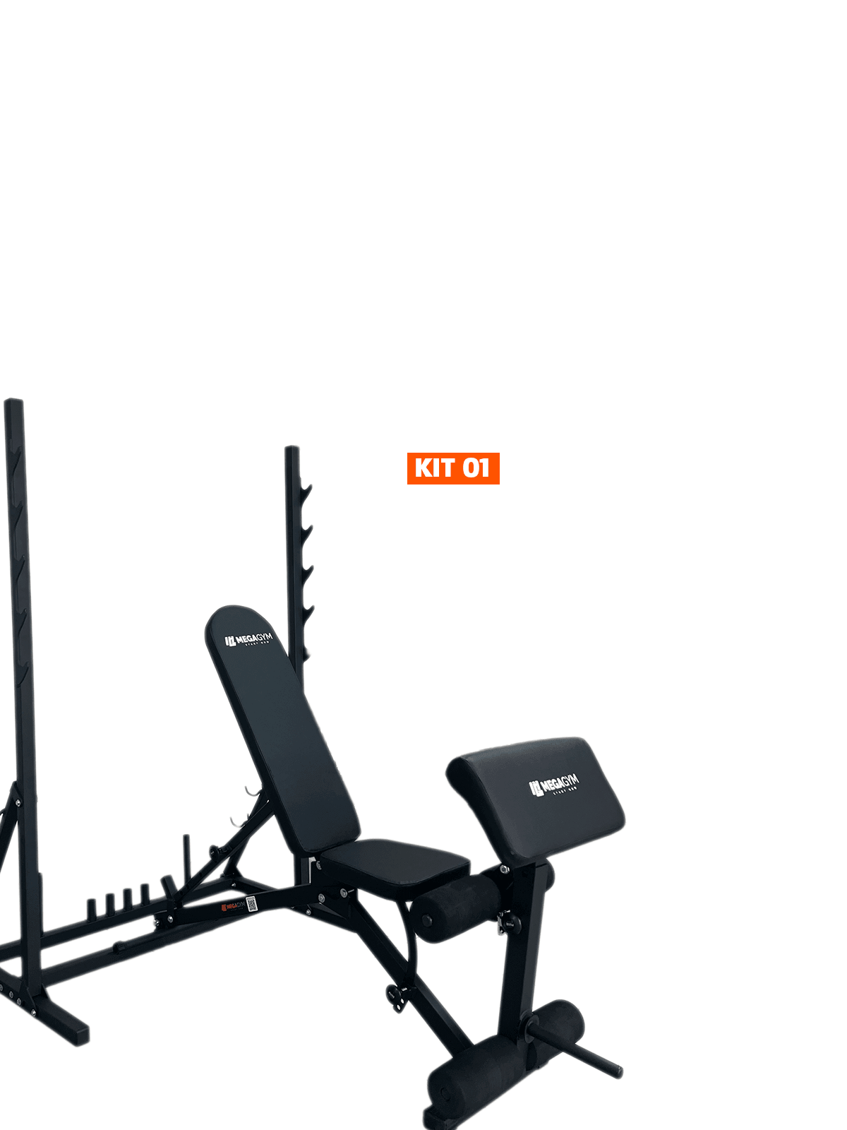 Banco Regulável 10x1 com Cadeira Extensora + Scott + Rack Agachamento - Imagem 13