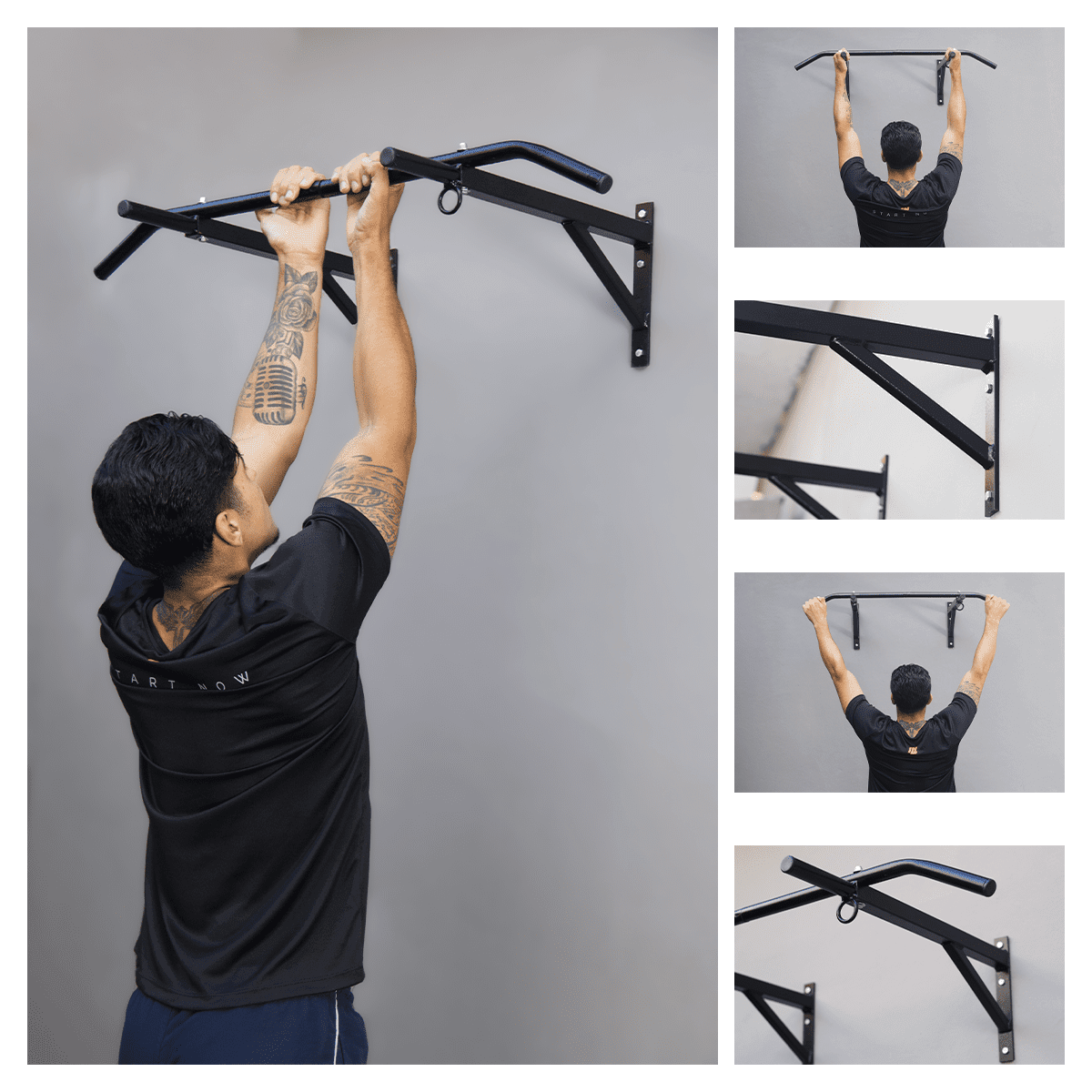 Barra Fixa de Parede Mista Treino Taf - Imagem 8