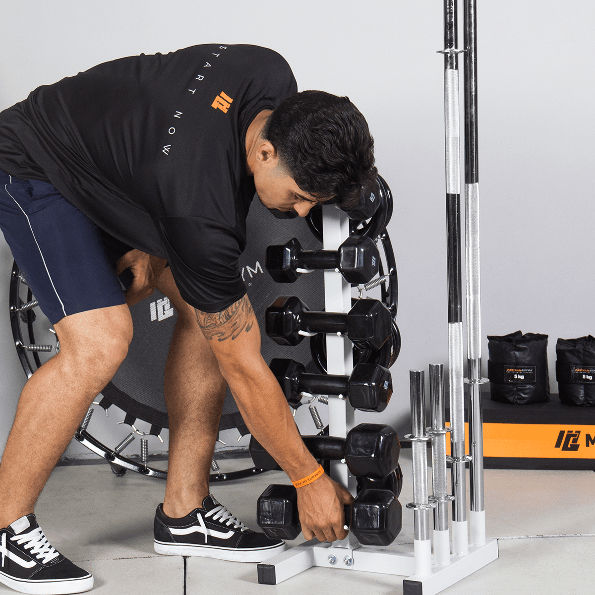 Suporte Expositor De Anilhas Barras E Halteres 200Kg - Imagem 7