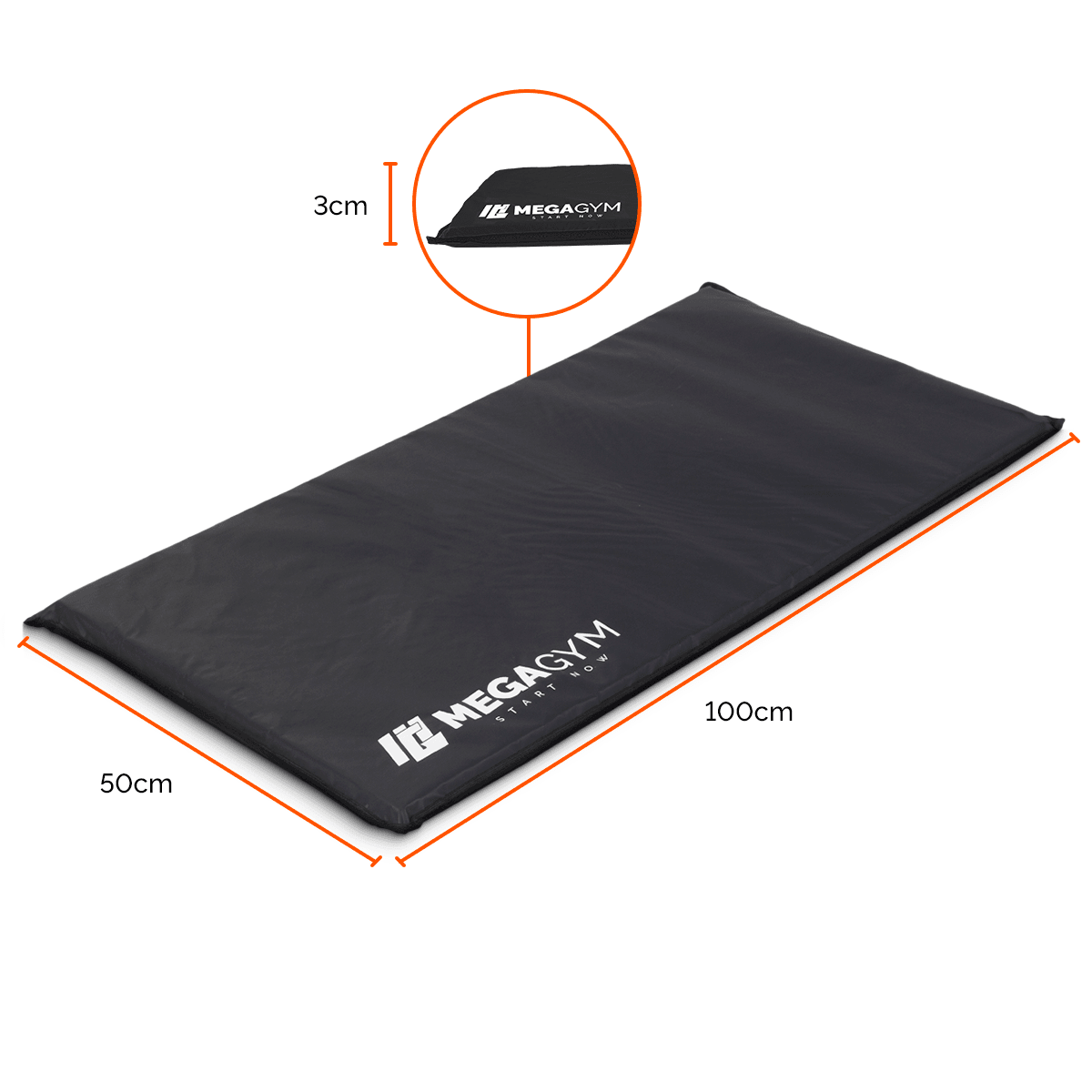 Colchonete De Academia 100x50x3 Para Treino Pilates Funcional - Imagem 7