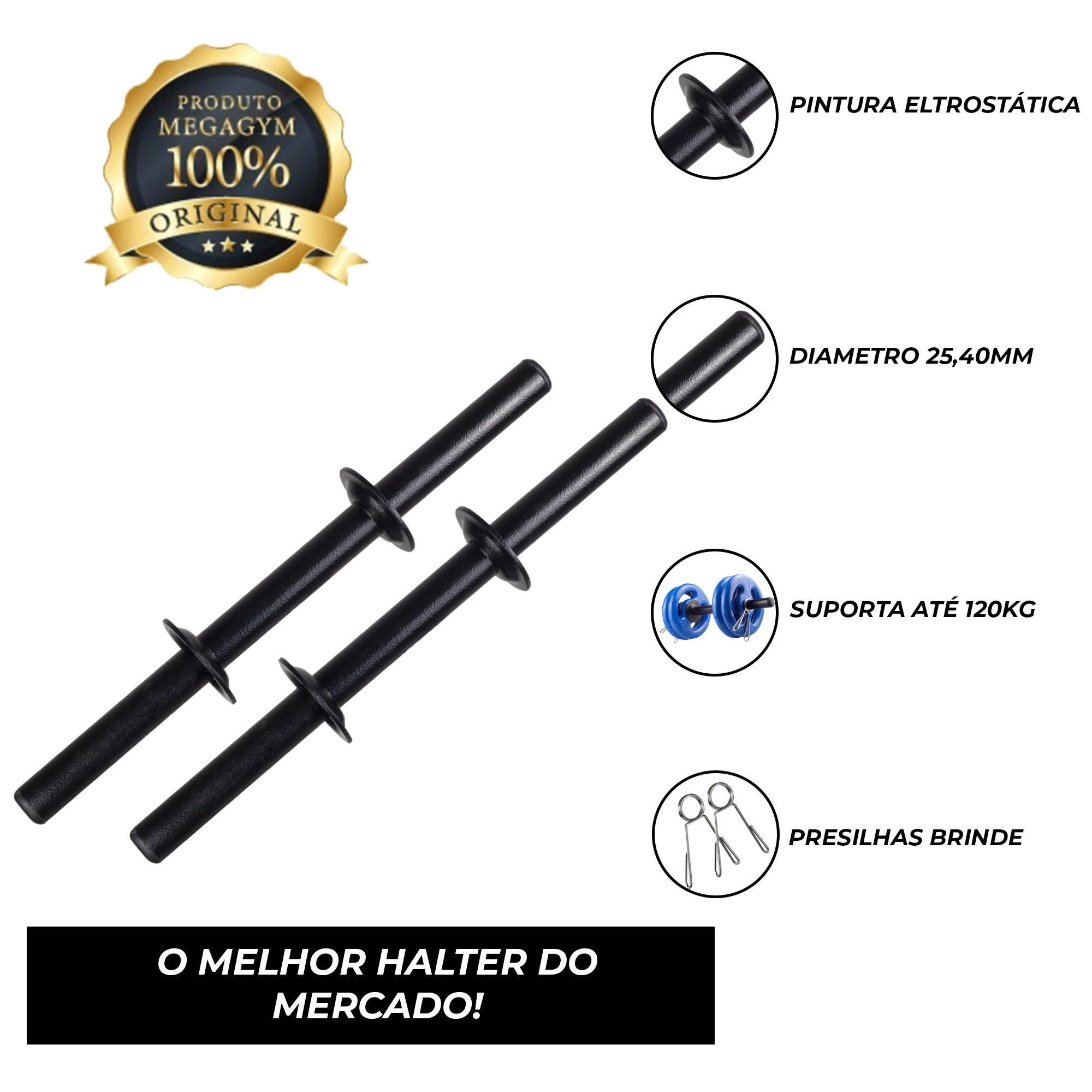 Halter Barra Oca 40cm - Imagem 2