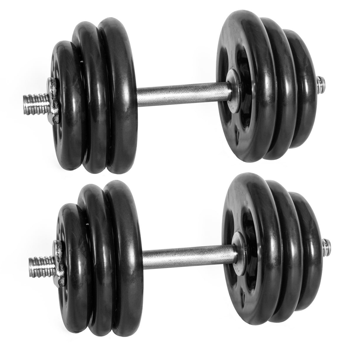 Kit Par Halteres De Academia Rosqueáveis E Anilhas - Imagem 11