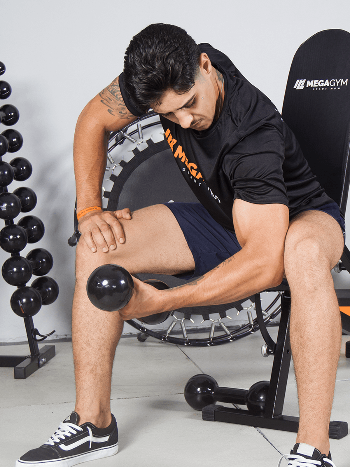 Kit Treino Funcional Halter Bola Emborrachado E Caneleira De Peso - Imagem 2