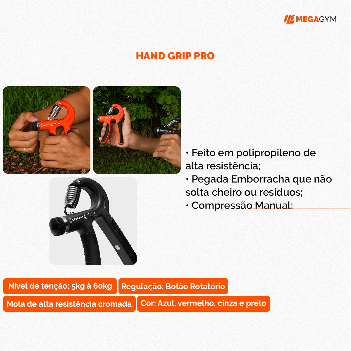 Hand Grip Fortalecedor De Punhos E Ante Braço - Imagem 4