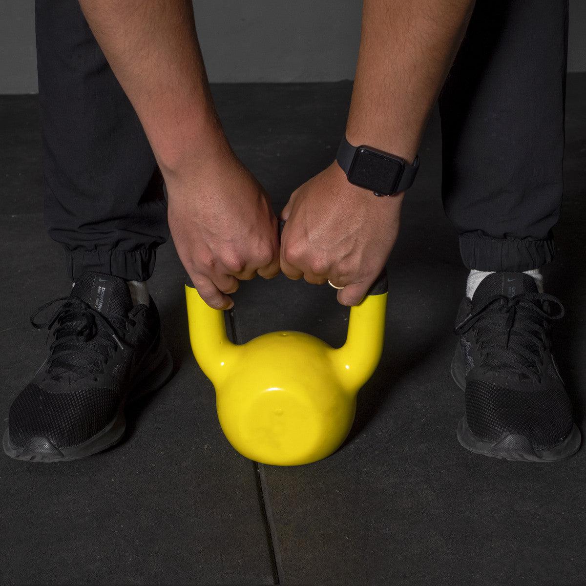 Kettlebell Emborrachado Com Alça Pintada - Imagem 6