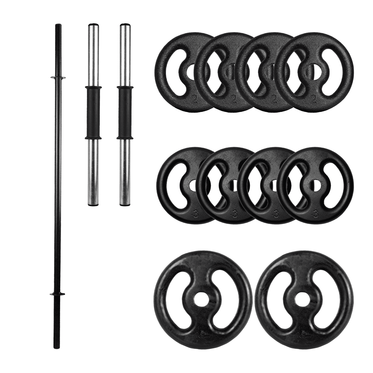 Kit Barra Body Pump Com Halteres E Anilhas - Imagem 10