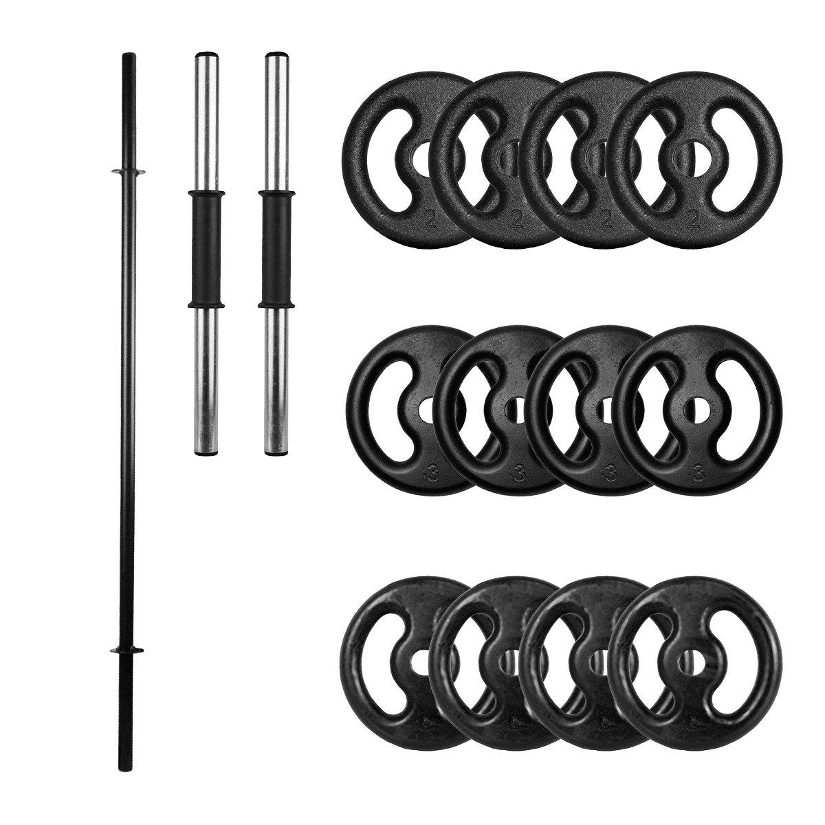 Kit Barra Body Pump Com Halteres E Anilhas - Imagem 11