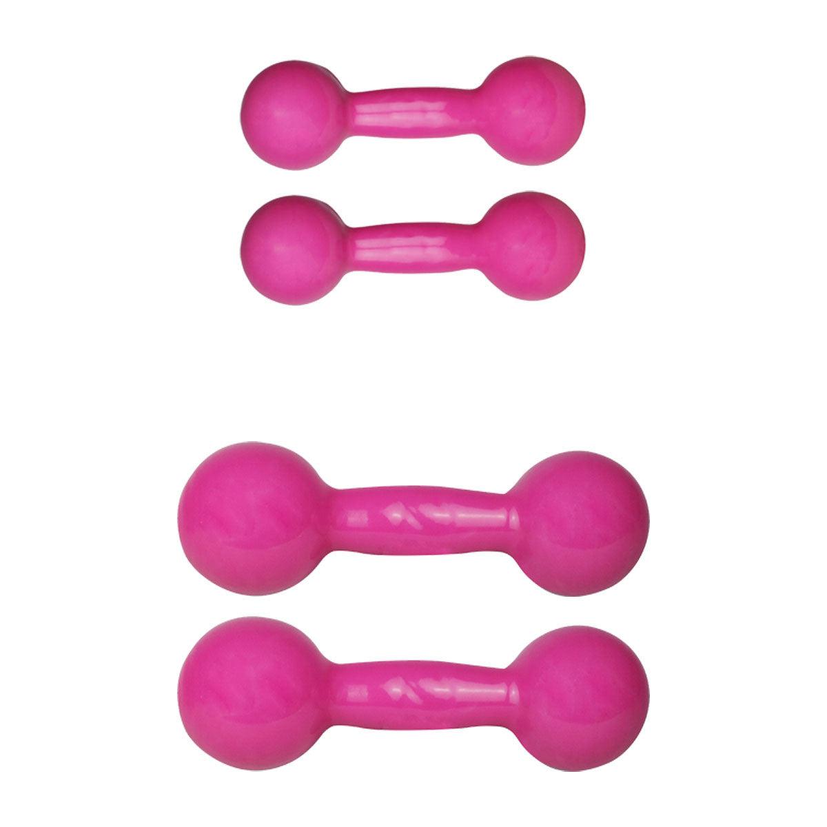 Kit Treino Com Par de Halteres Bola Emborrachados 1-2kg - Imagem 4