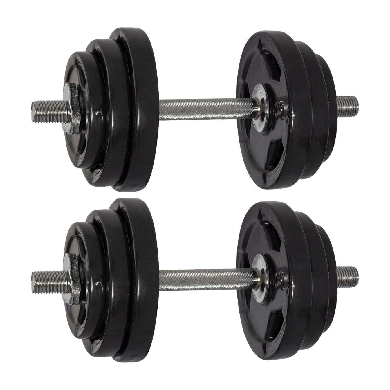 Kit Par Halteres De Academia Rosqueáveis E Anilhas - Imagem 14