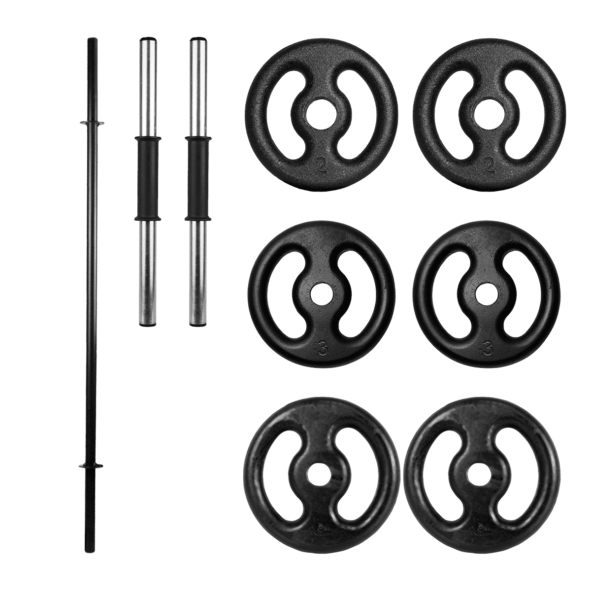 Kit Barra Body Pump Com Halteres E Anilhas - Imagem 7