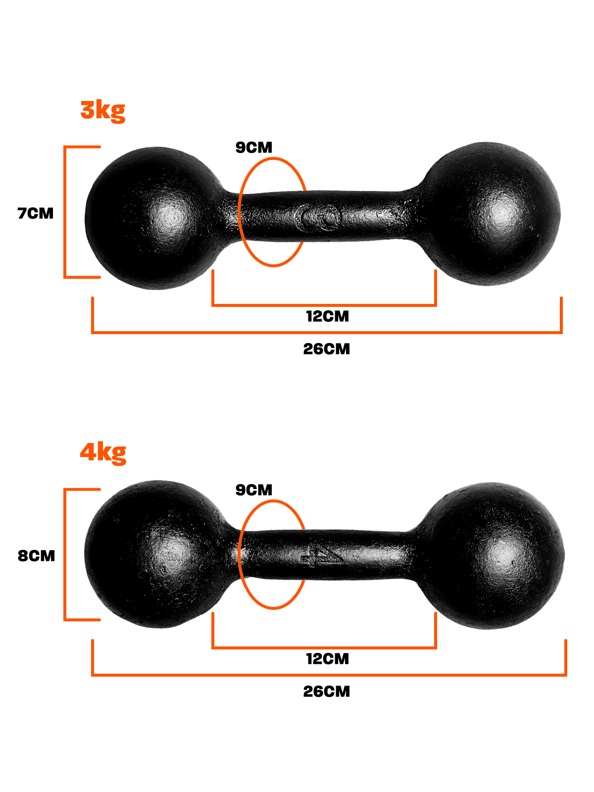 Halter Dumbbell Bola Pintado - Imagem 8