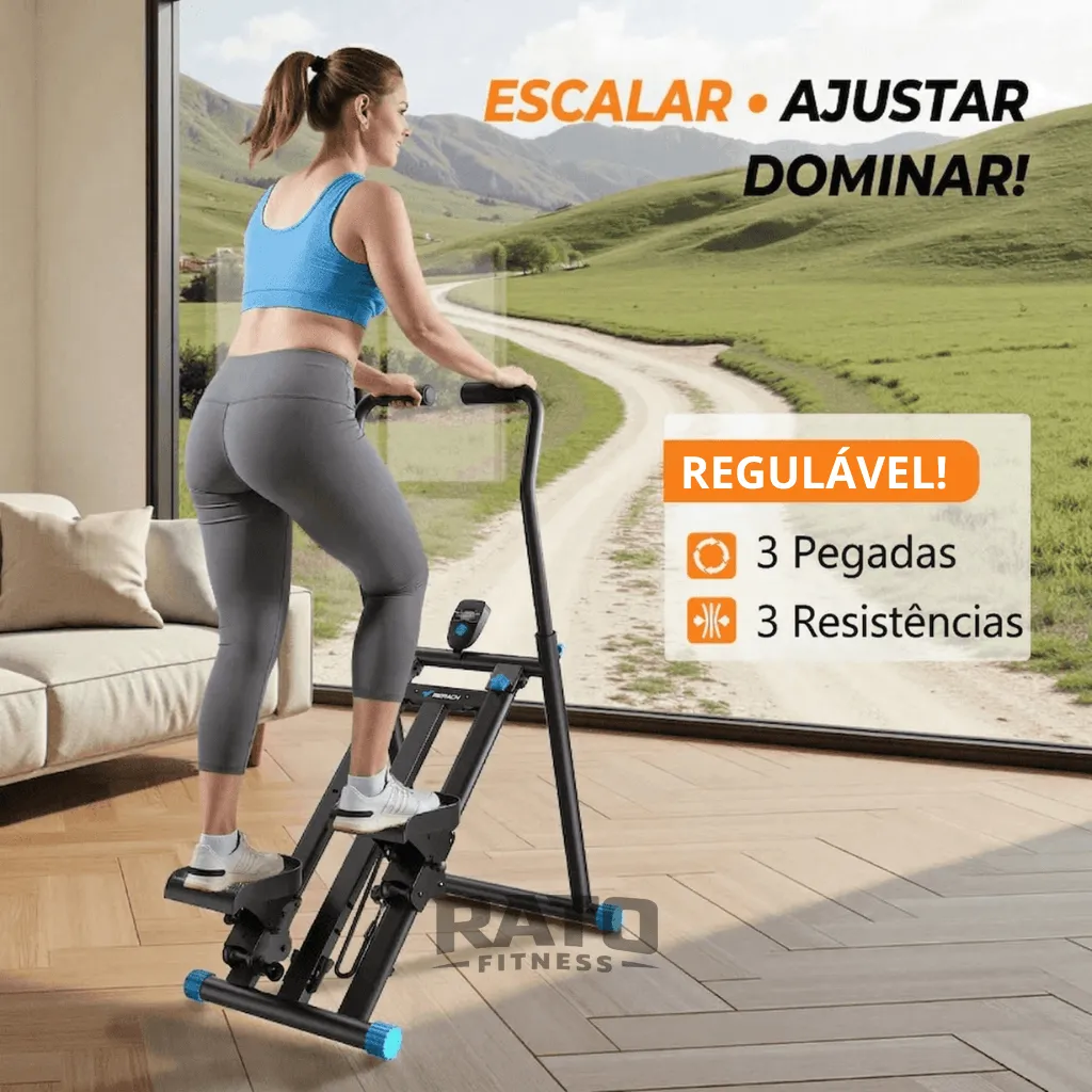 Simulador de Escada Vertical Dobrável Compacto 2 em 1 - Preto - Imagem 3